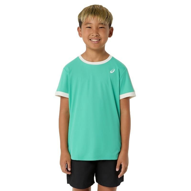 Детска тениска за тенис ASICS Aurora Green