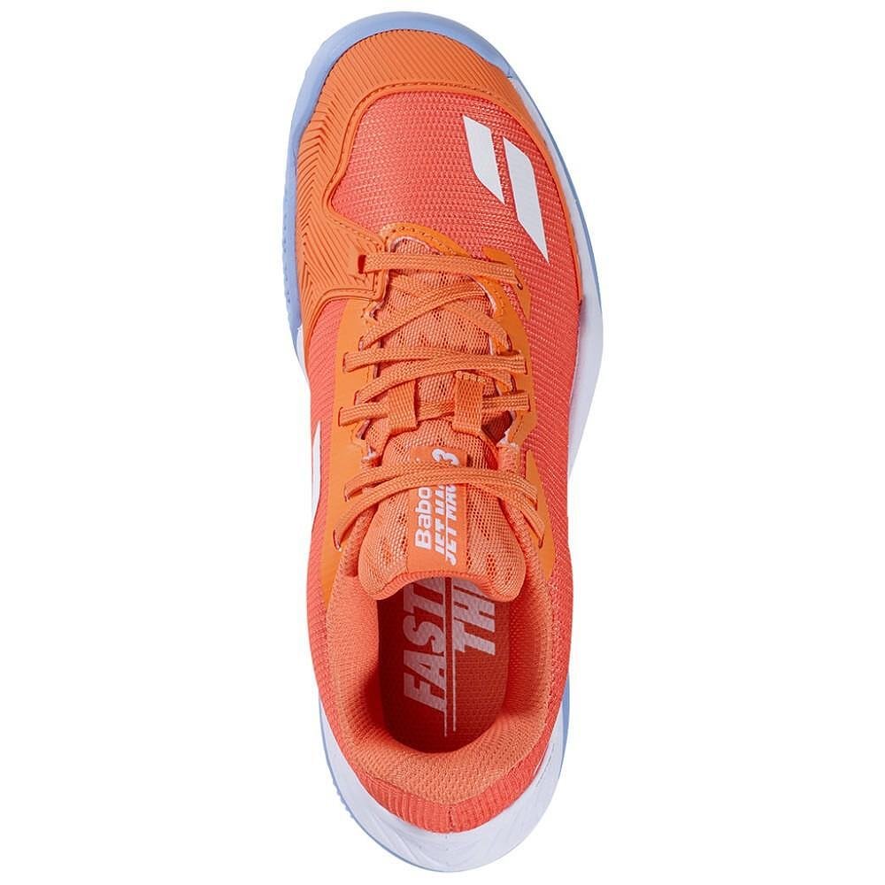 Детски маратонки Babolat JET MACH 3 JNR CLAY MELON – леки тенис маратонки Babolat за бързина и стабилност на корта