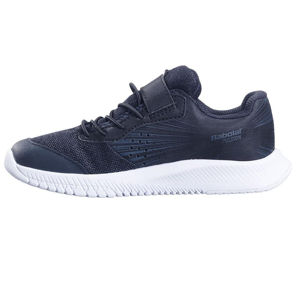 Детски маратонки Babolat PULSION AC KID BLACK / FIESTA RED – леки тенис маратонки за деца