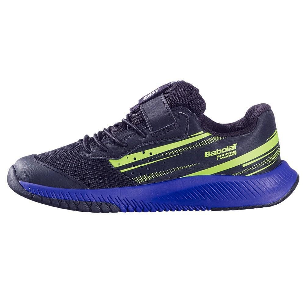 Детски маратонки Babolat PULSION KID AC BOY - black, dark blue за тенис и ежедневна игра на корта
