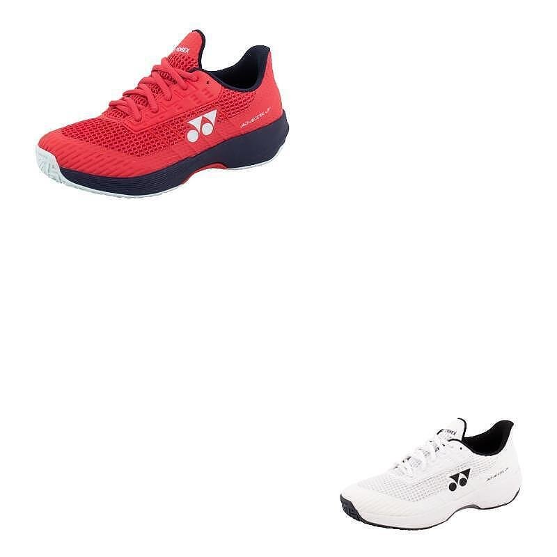 Детски маратонки Yonex PC AD-ACCEL CL White за клей корт, леки и стабилни тенис маратонки Yonex.