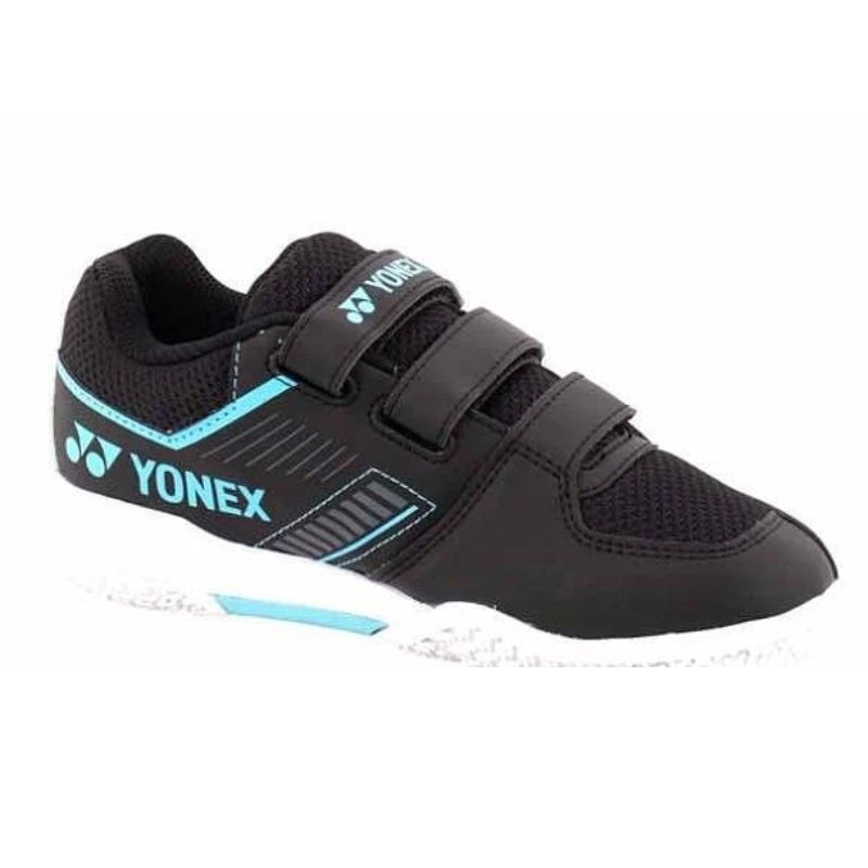 Детски маратонки Yonex PC STRIDER FLOW Belt Black/Blue за корта, стабилни и удобни с One Piece Outsole