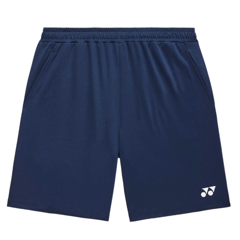 Детски шорти Yonex Dark Navy, изработени от материя, която отвежда влагата и осигурява комфорт и свобода на движение.