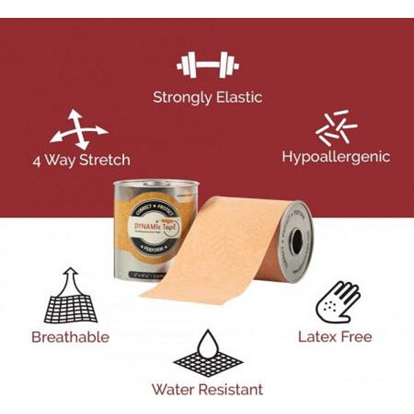 DYNAMIC TAPE "BIOMECHANICAL TAPE" 7.5CM X 5M SKIN