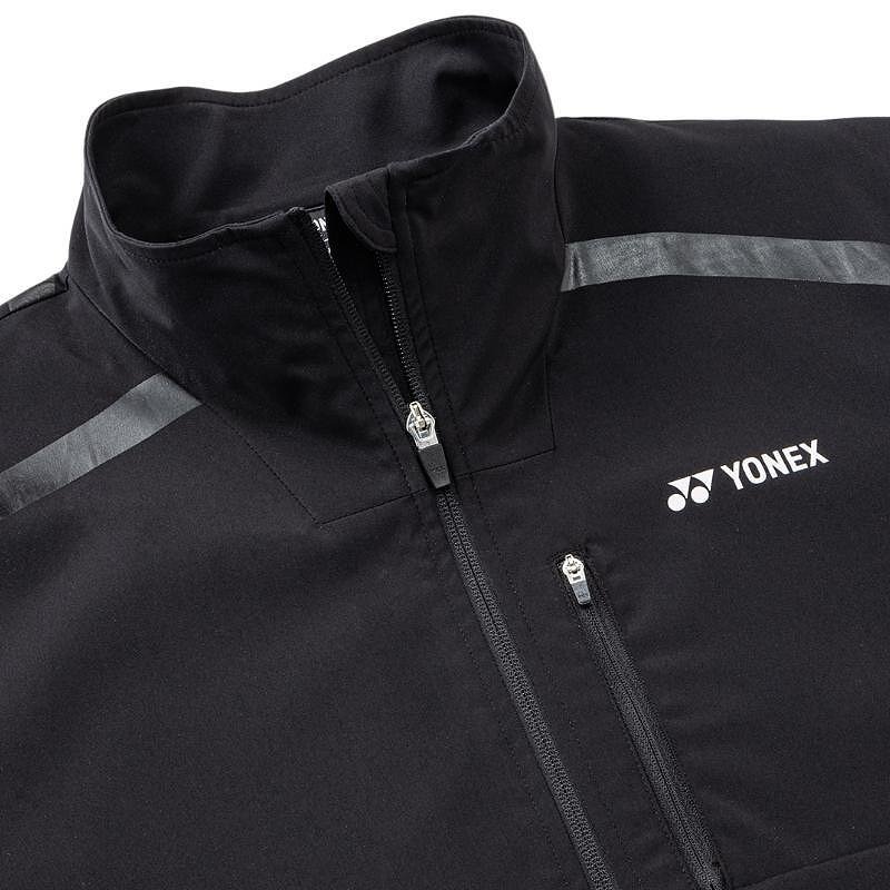 Yonex 50198 Unisex Black top – black sports top by Yonex for tennis and badminton with UV protection
