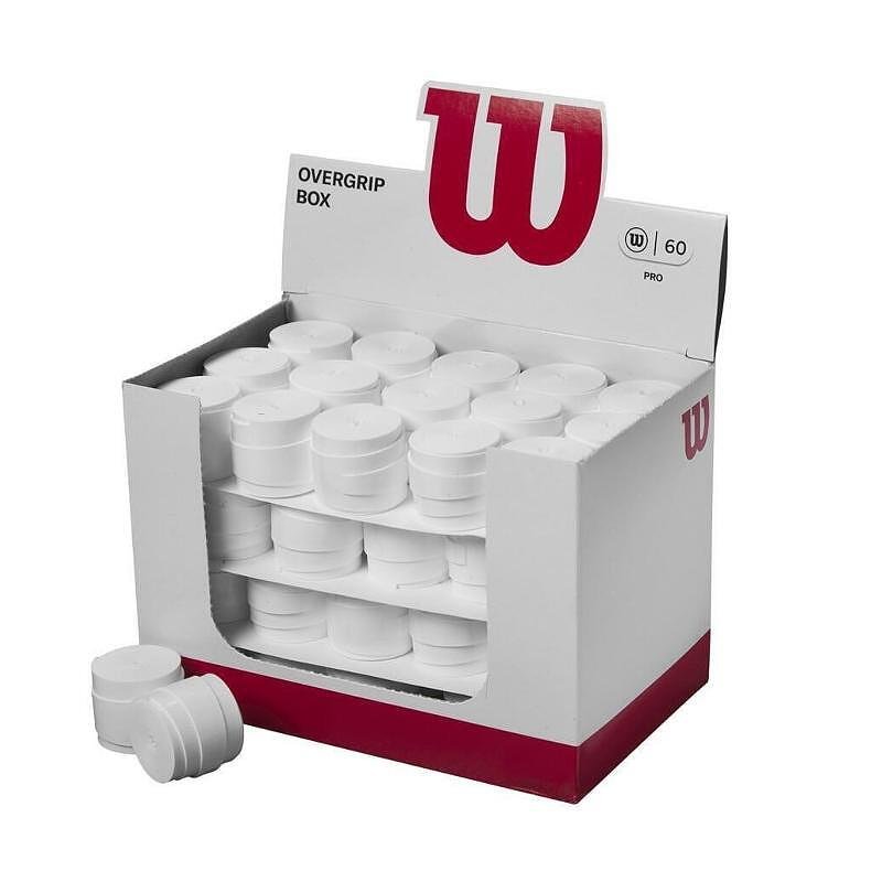 Грип от кутия WILSON PRO OVERGRIP x1 - white, бял overgrip за тенис ракети, ракета за падел и wilson