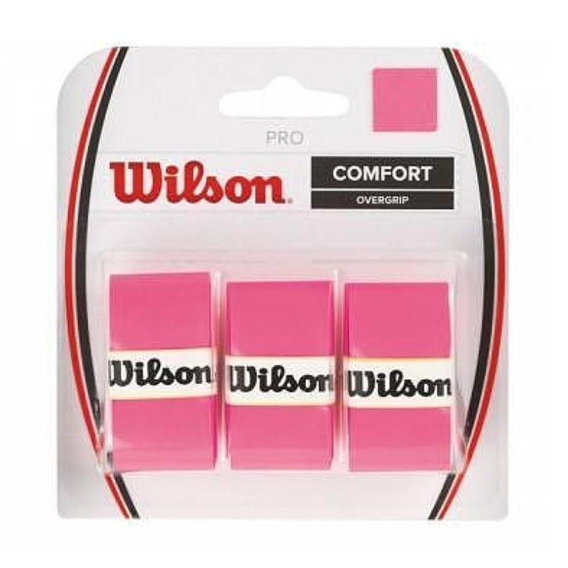 Грипове WILSON PRO x3 - pink за тенис ракети, комфортен overgrip Wilson в розово