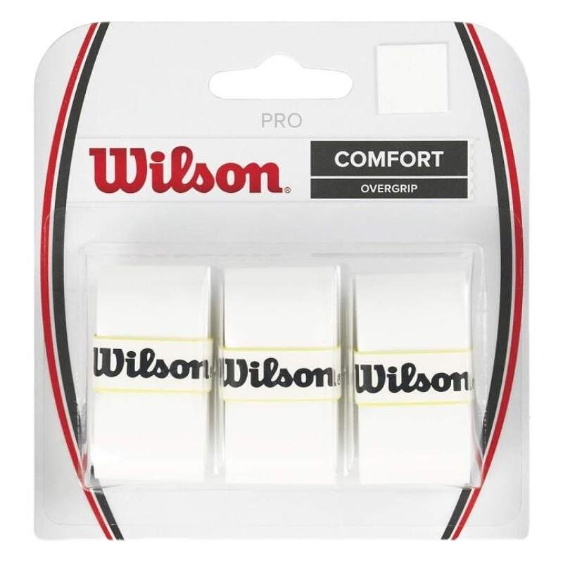 Грипове Wilson Pro x3 - white - бели комфортни overgrip ленти Wilson за тенис ракети