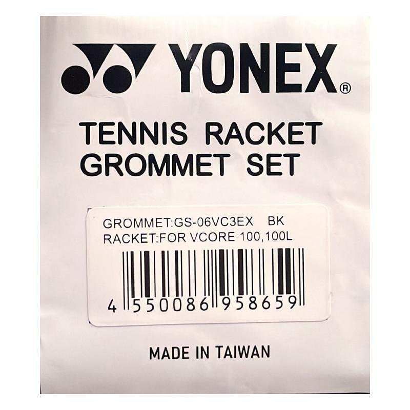 Racket grommet for Yonex 06 Vcore 100/100L, black, original Yonex tennis racket grommet set for tennis rackets