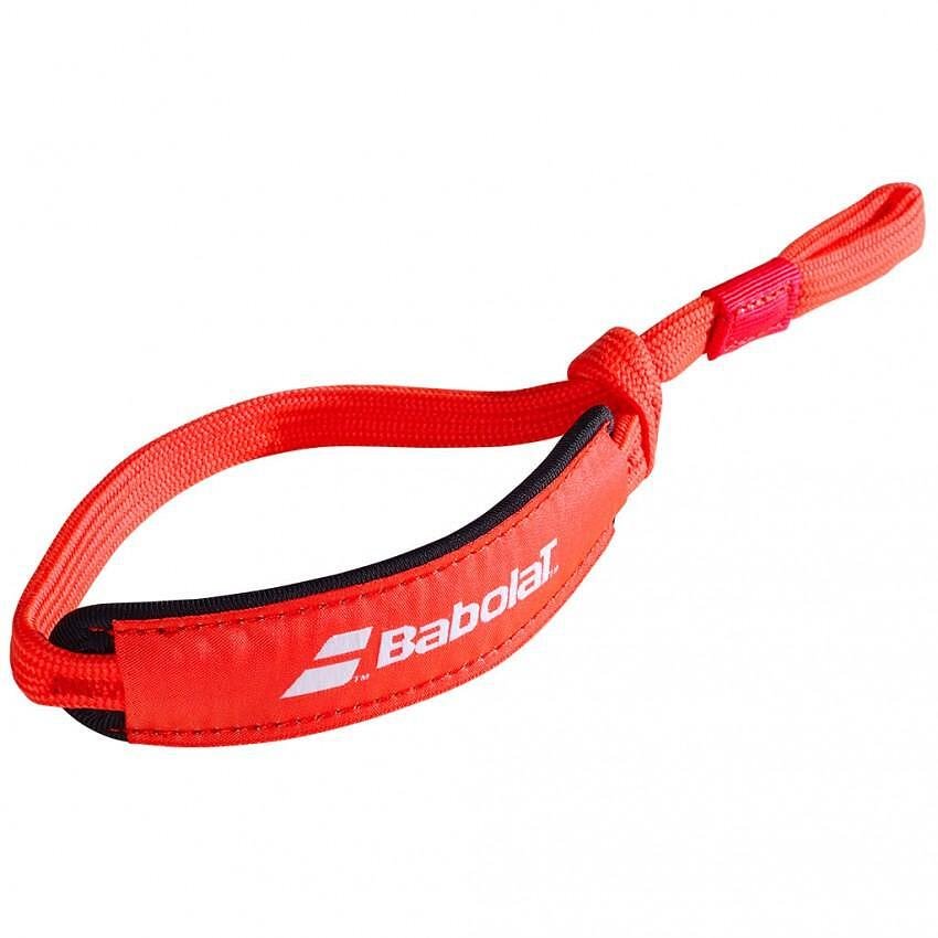 Babolat WRIST STRAP PADEL - red wrist strap for padel rackets and padel racket, compatible with SMART BUTTCAP.