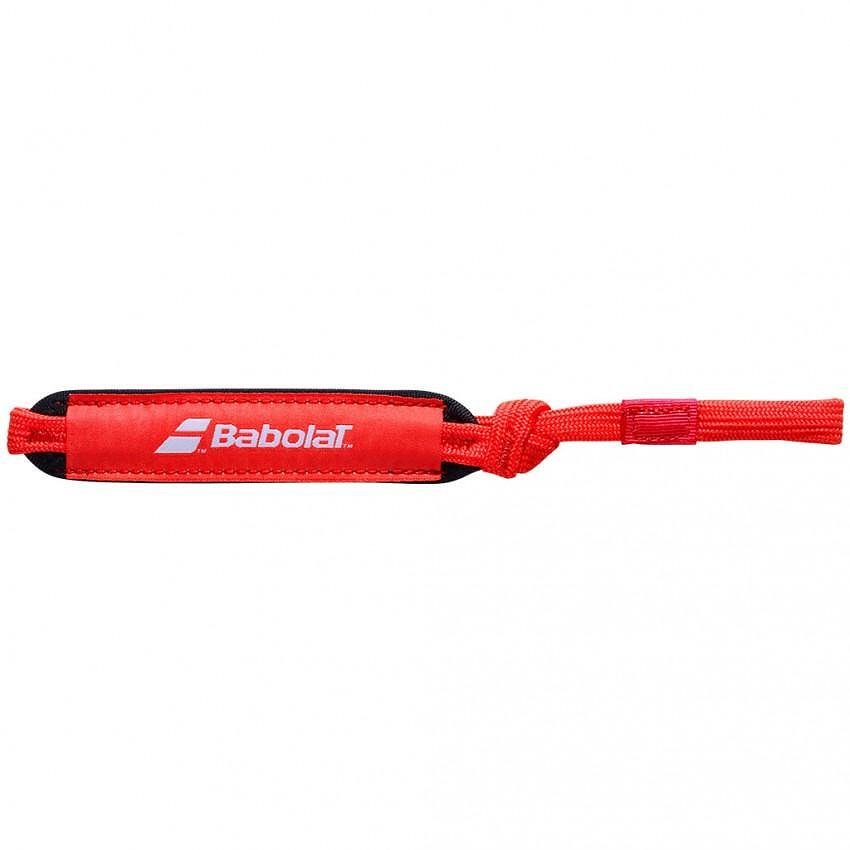 Babolat WRIST STRAP PADEL - red wrist strap for padel rackets, compatible with SMART BUTTCAP