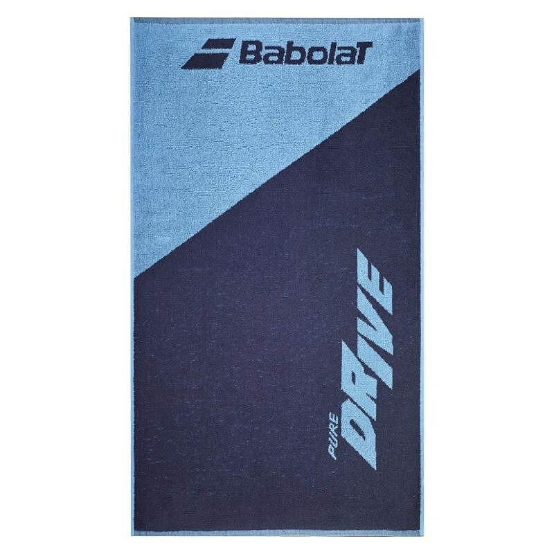 Babolat MEDIUM HERITAGE towel - blue, a soft and absorbent sports towel 50 x 90 cm for tennis and after the shower