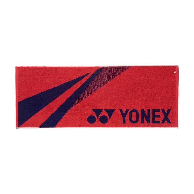 Prosop Yonex 1071YX 40x100cm Coral Red – prosop roșu din bumbac Yonex pentru tenis și padel, 100% bumbac.