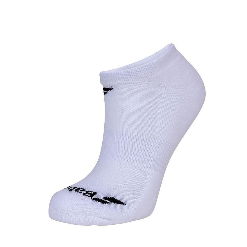 Babolat INVISIBLE ankle socks - 3 pairs, white – comfortable sports socks for tennis and padel