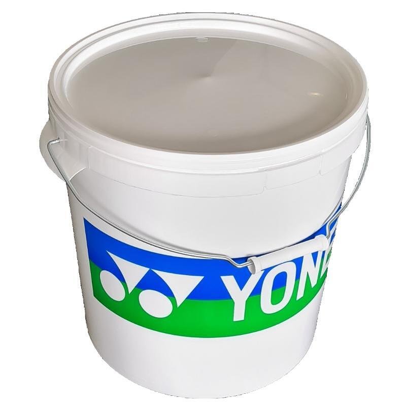 Yonex ball basket, white 21.5 L, practical tennis ball basket without balls, suitable for tennis shop and equipment