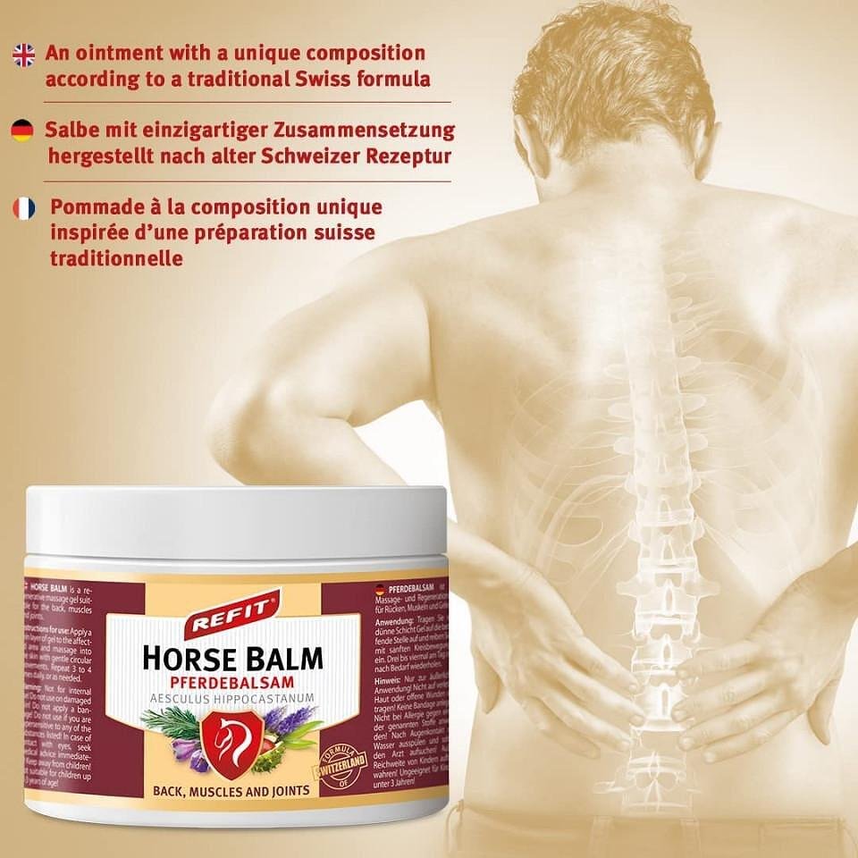 Конски балсам REFIT Horse balm 230 ml при много силна болка с незабавен и дълготраен ефект от световноизвестния Karlsbad Spa Natural