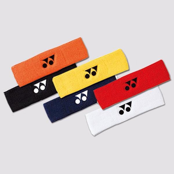 Yonex headband - red, black, white, navy blue, yellow, orange, cotton, a stylish accessory for tennis and padel.