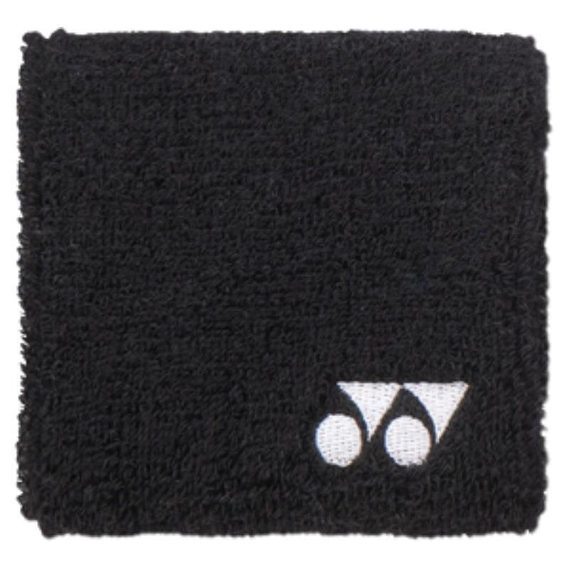 Yonex AC493 BLACK wristband - black, cotton/nylon/polyurethane, a comfortable sports accessory yonex