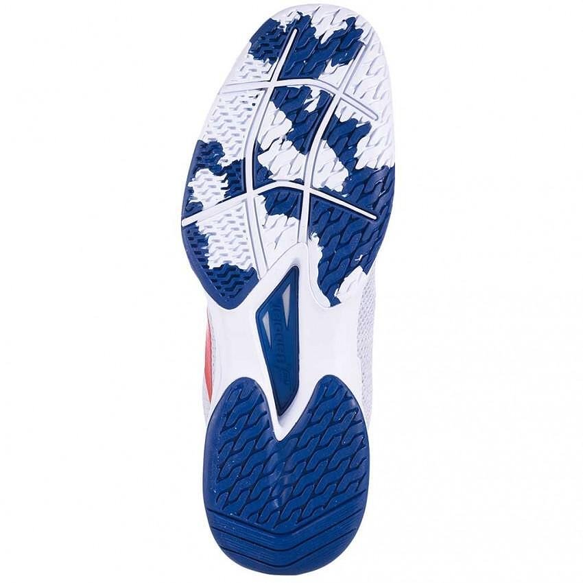 Мъжки маратонки Babolat JET TERE ALL COURT White, Estate Blue – леки тенис маратонки за all courts.