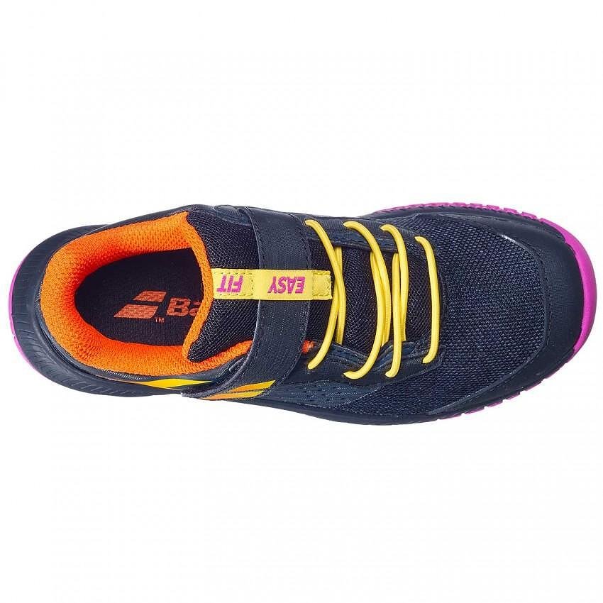 Детски маратонки Babolat PULSION ALL COURT BLACK AERO за тенис и all courts, комфортни и стабилни детски спортни обувки