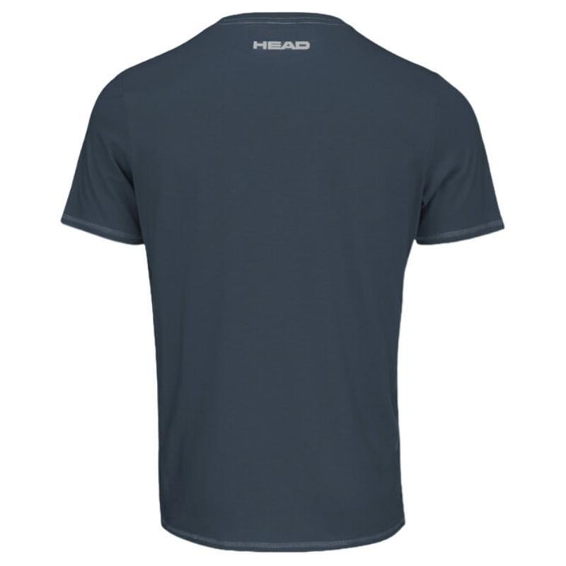 Men's HEAD Colin T-shirt / 811293 - NV, sporty dark blue HEAD T-shirt with a comfortable crew neck and moisture-absorbing fabric