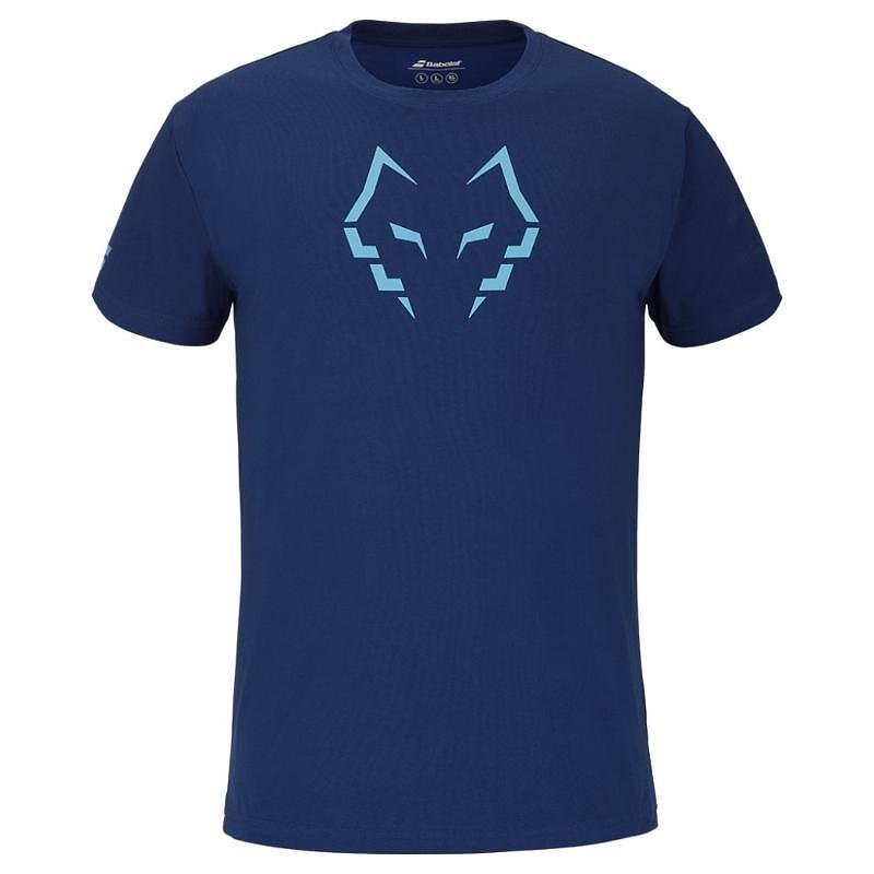 Men's Babolat COTTON J. LEBRON 2025 T-shirt - estate blue, stylish tennis apparel for training and leisure