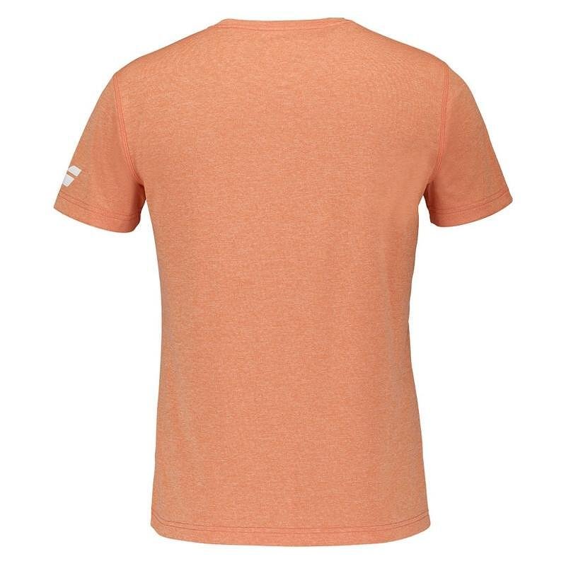 Мъжка тениска Babolat EXERCISE GRAPHIC - vibrant orange, лека спортна тениска за тренировки и мачове