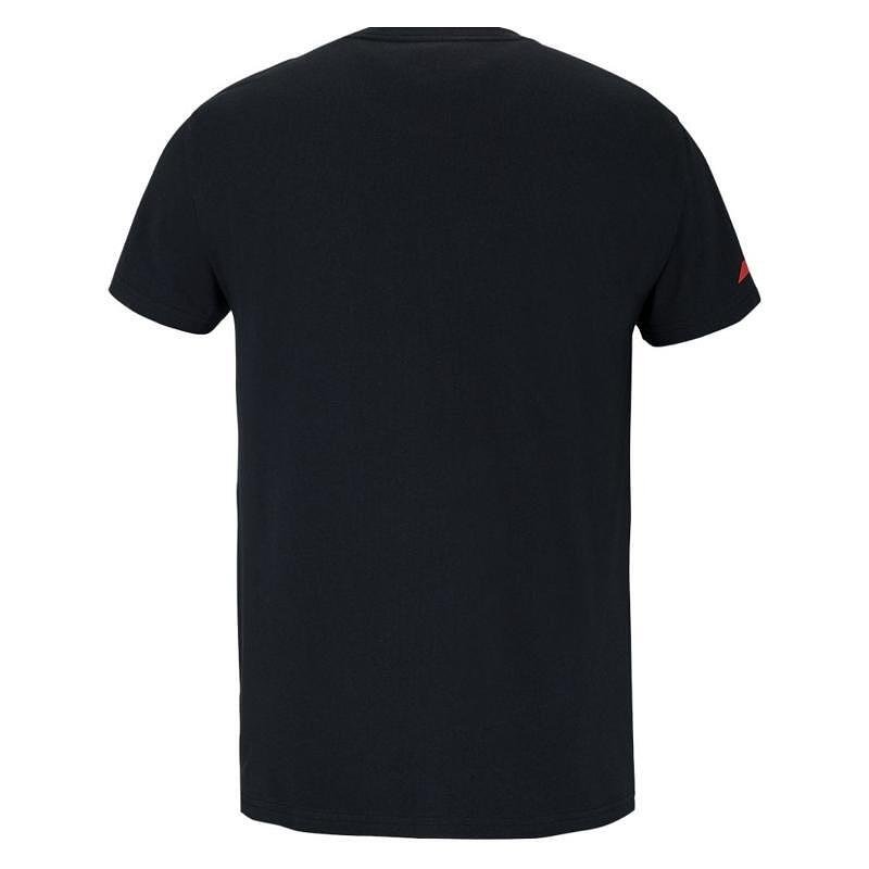 Men's Babolat EXERCISE MESSAGE T-shirt - black, a black T-shirt with a modern design and a comfortable fit