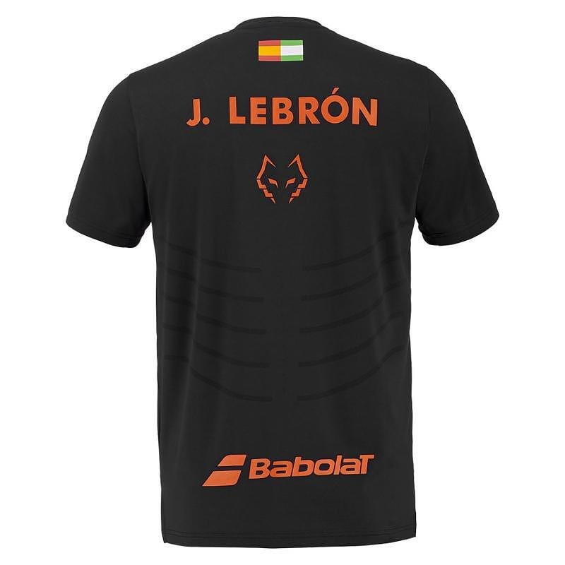 Мъжка тениска Babolat REPLICA JUAN LEBRON - black за падел, с лек и еластичен дизайн за комфорт и свобода на движение.