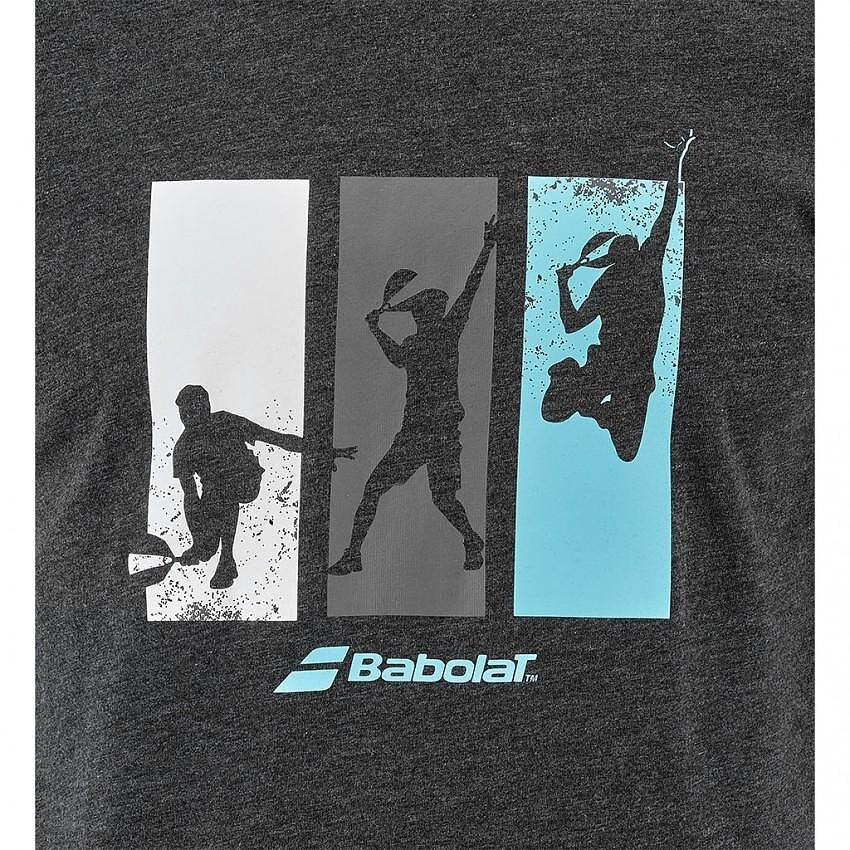 Men's PADEL COTTON T-shirt - blk, hthr