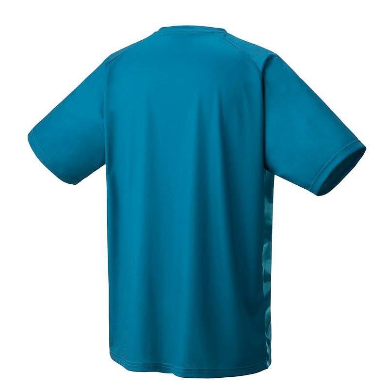 Мъжка тениска Yonex CREW NECK SHIRT Blue Green - лека, дишаща и UV защита за комфорт на корта