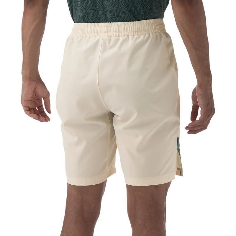 Мъжки къси гащи Yonex 15163 RG Sand Beige - пясъчно бежови шорти за тенис и падел с комфорт и стил