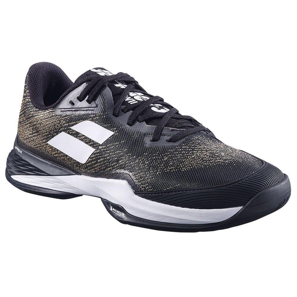 Men's Babolat JET MACH 3 ALL COURT sneakers - black, white for tennis on all courts, lightweight and stable with innovative comfort.