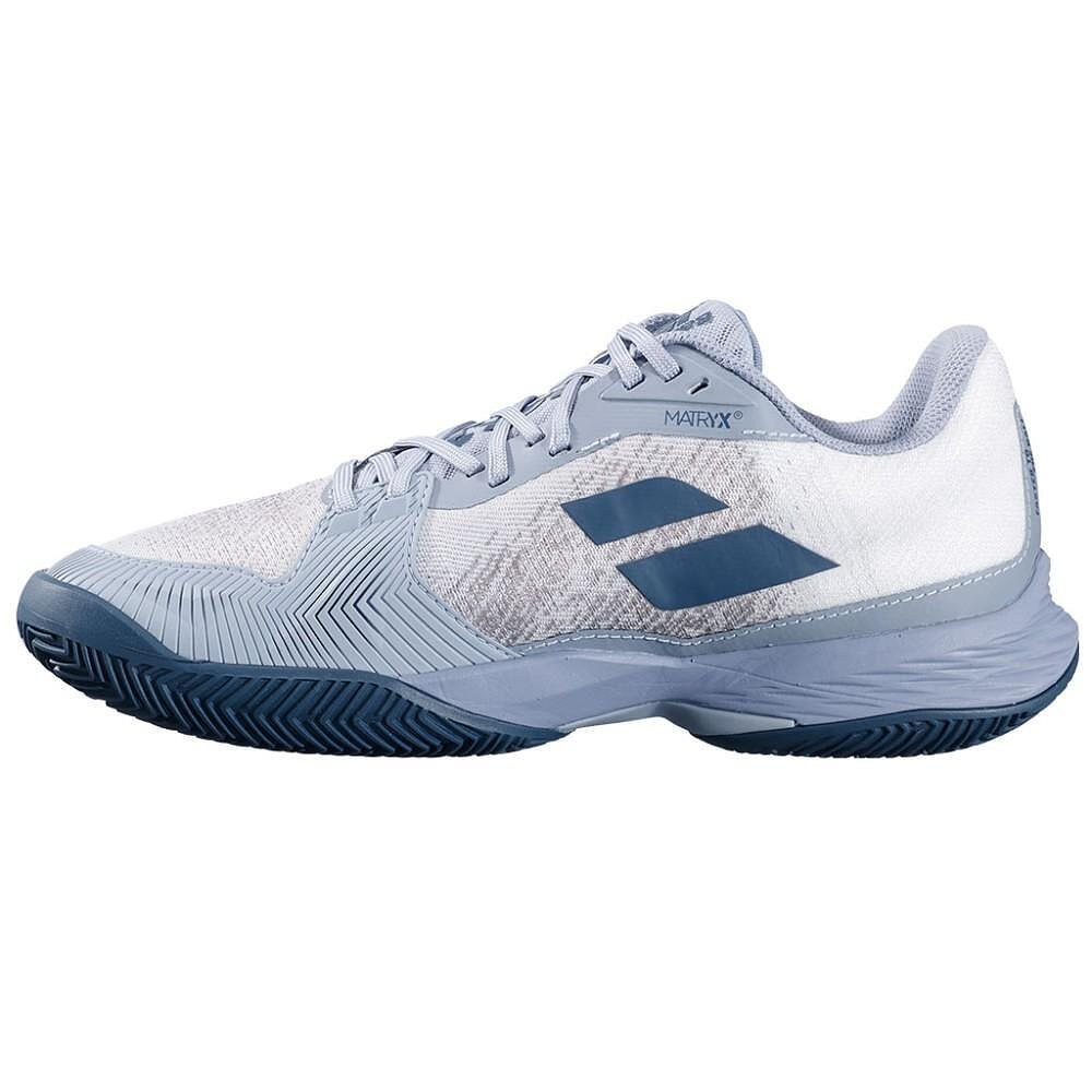 Men's Babolat JET MACH 3 CLAY sneakers - white, dark grey for clay tennis with comfort and stability