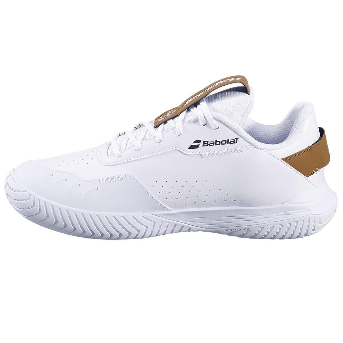 Men's Babolat SFX EVO ALL COURT WIMBLEDON sneakers - white, white tennis shoes for all-court comfort