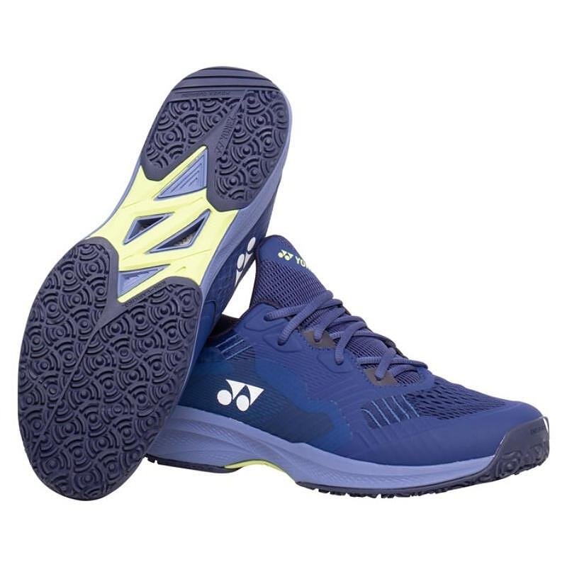 Men's Yonex PC Sonicage CL Navy Blue shoes, comfortable tennis shoes for stability, comfort, and control on the court.