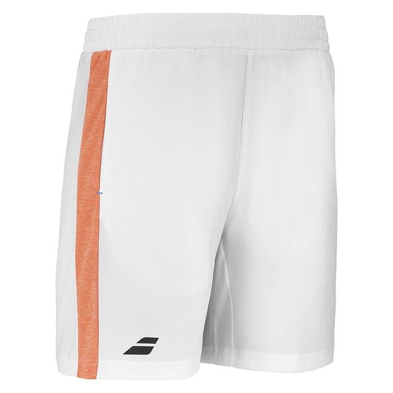 Мъжки шорти Babolat PLAY - white – бели тенис шорти за комфорт и свобода на движение