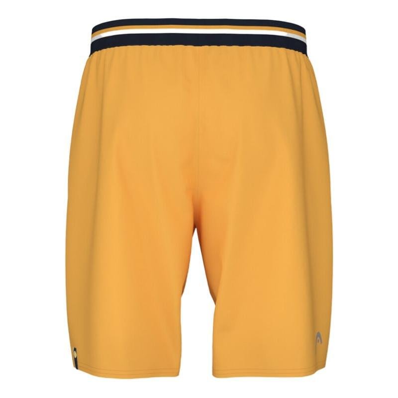 Мъжки шорти HEAD Performance Shorts в жълто, спортен модел с еластична талия и комфортен дизайн.