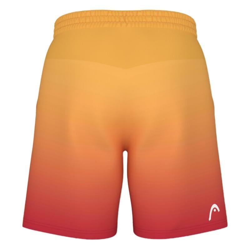 Мъжки шорти HEAD Power Shorts / 811664 - BNRD, жълто-червени спортни шорти за тенис и падел