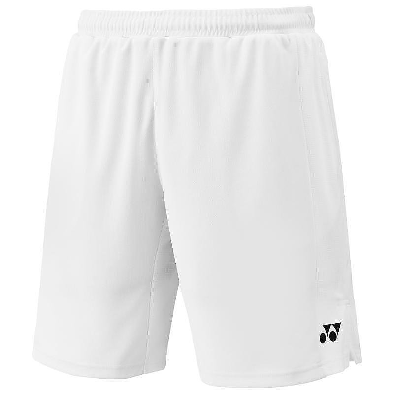 Мъжки шорти Yonex Men's Club Team White – леки бели спортни шорти от устойчив полиестер за тенис и падел