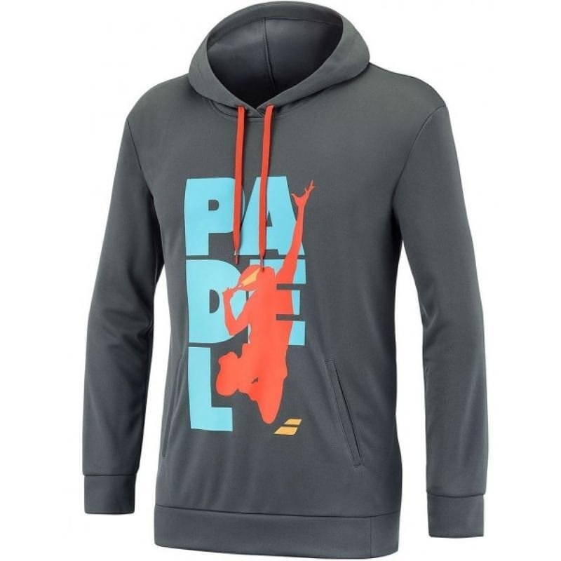 Мъжки суитшърт Babolat PADEL HOODSWEAT MEN MAGNEТ за падел, стилен и удобен за загрявка и тренировки