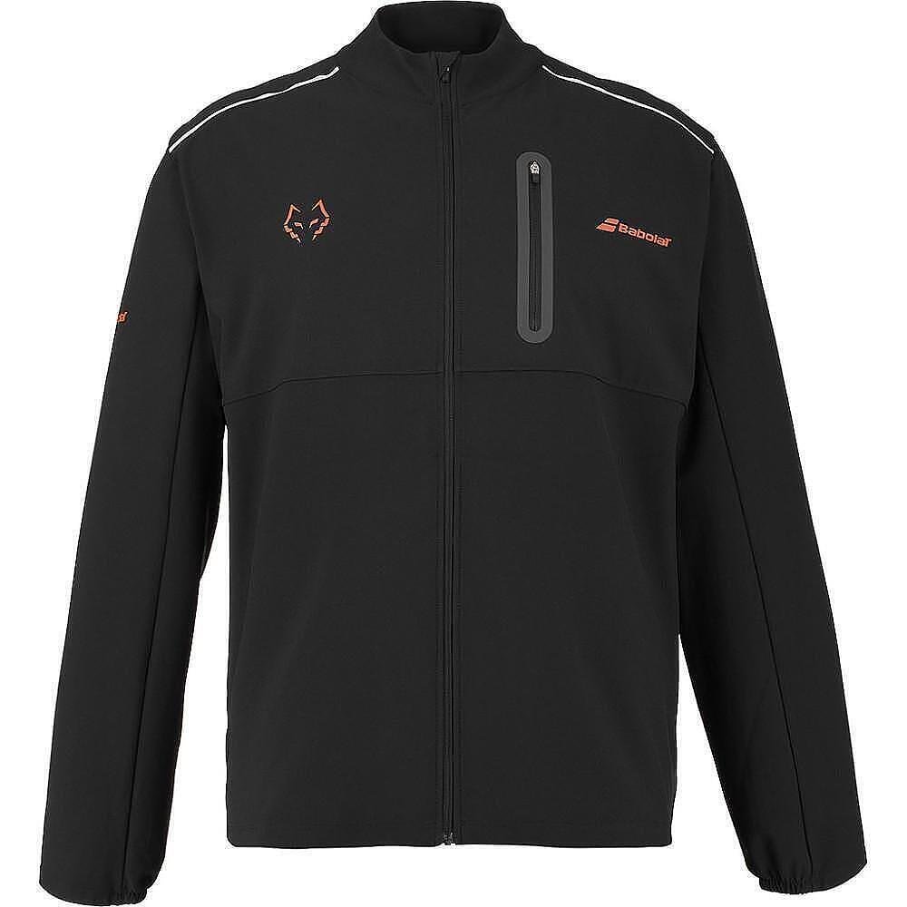 Мъжко яке Babolat JUAN LEBRON 2026 - black за падел, леко и стилно, с джобове и комфорт за корта