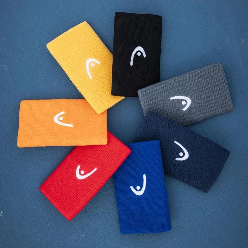 Head 5'' wristbands - navy for tennis and padel – sweat-absorbing bands for comfort, dry hands and style on court