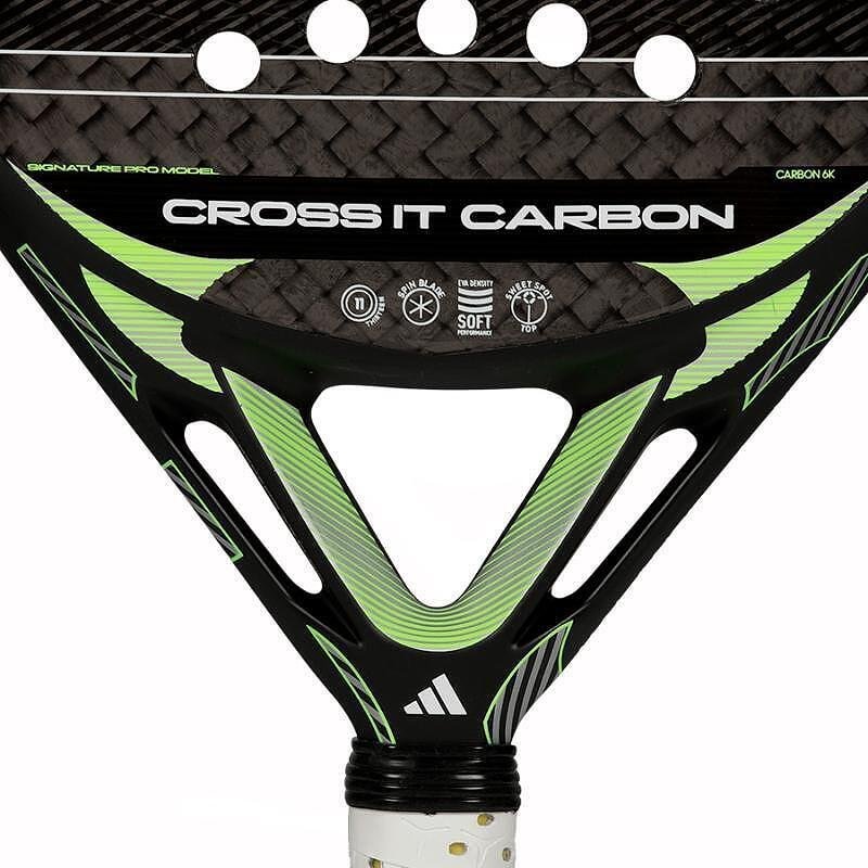 Adidas Cross It Carbon 2026 padel racket - diamond shape, 6K carbon, professional racket for power and control