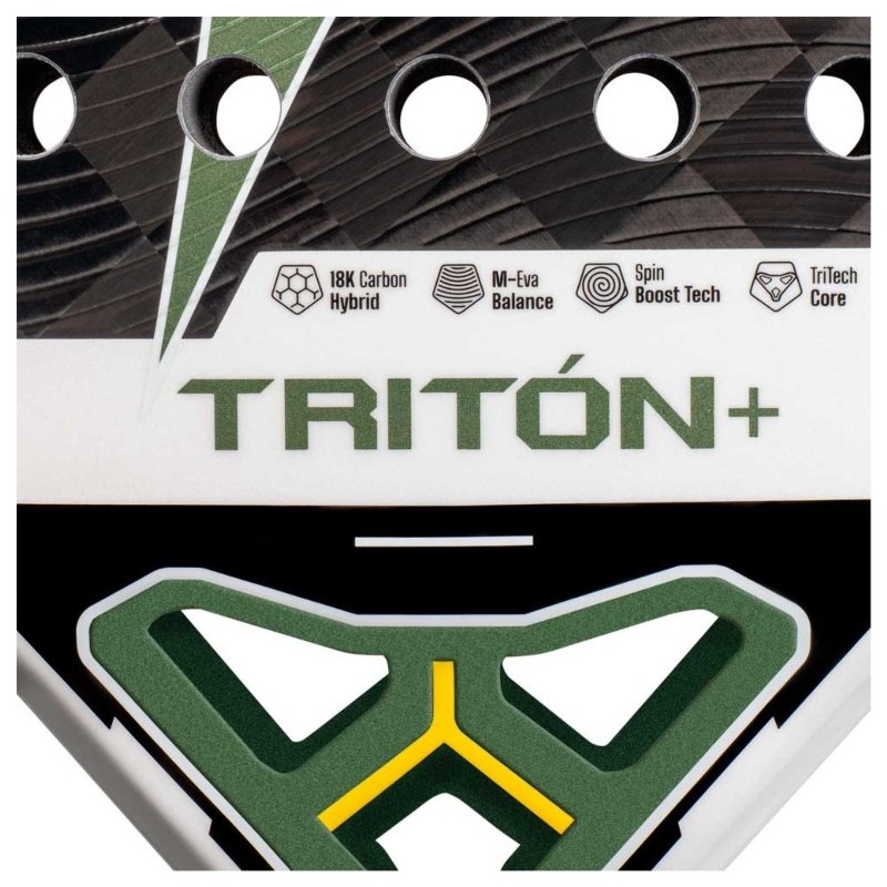 Падел ракета Star Vie Triton Balance + с 18K Carbon Hybrid, M-Eva Balance и Spin Boost Tech за усилване на играта.