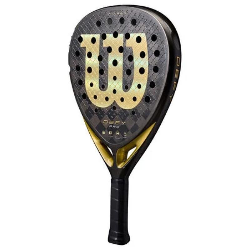 Padel racket Wilson Defy Pro V1 – a powerful padel racket with a 15K carbon face and aerodynamic design.