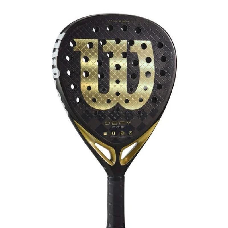 Padel racket Wilson Defy Pro V1 for advanced players with a diamond shape and 15K carbon for power and spin.