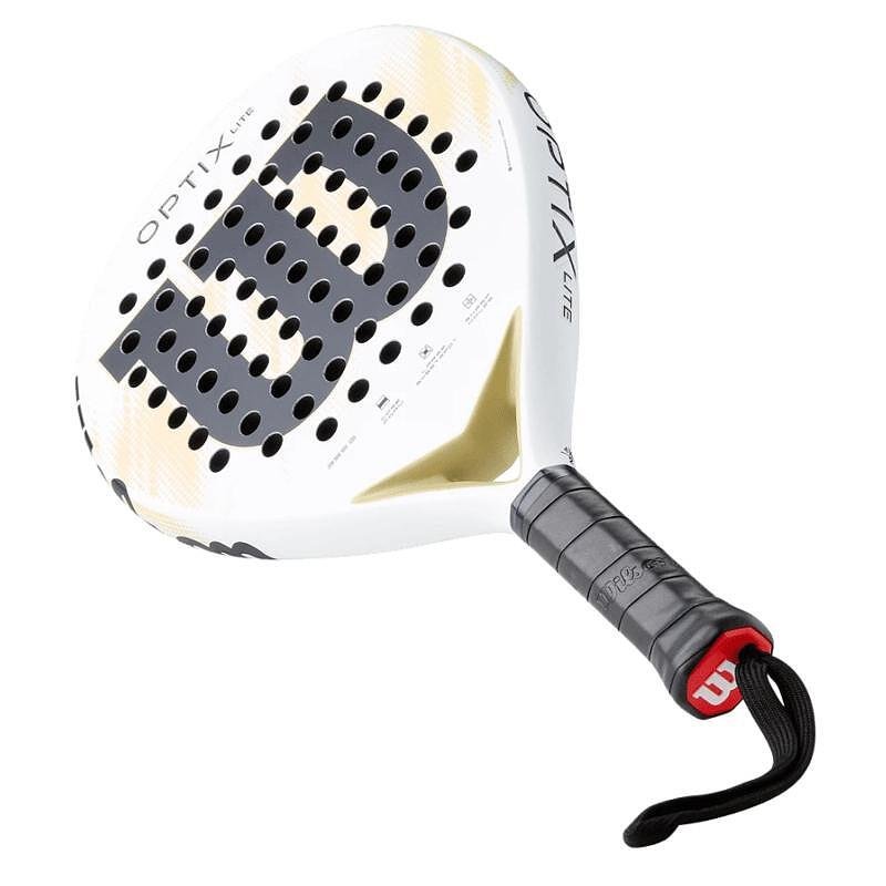 Wilson Optix V2 Lite White padel racket – a light, comfortable and maneuverable padel racket for beginners with a large sweet spot.