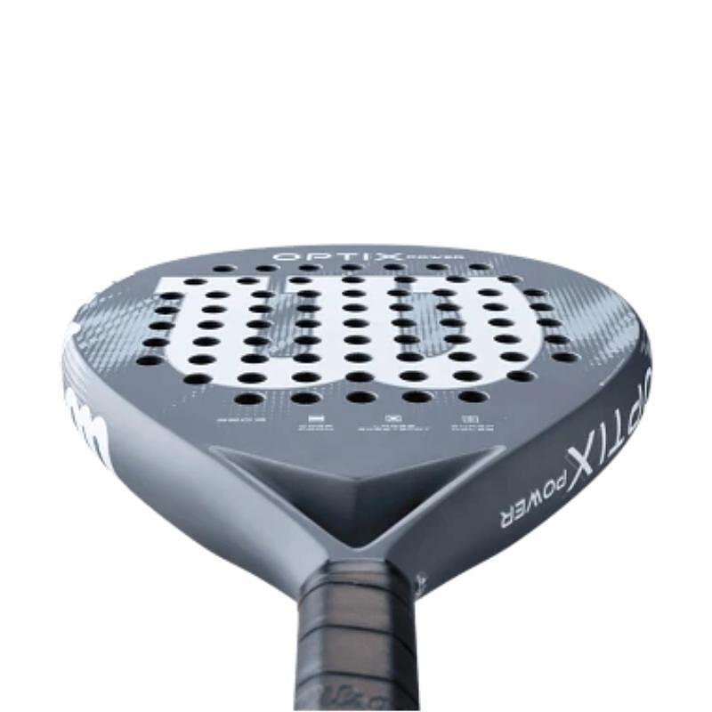 Padel racket Wilson Optix V2 Power Blue – a light and comfortable racket for beginners with a large sweet spot