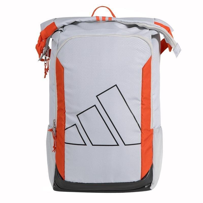 Падел раница Adidas Multigame 3.3 Grey с rolltop отваряне, странични мрежести джобове и отделение за лаптоп, подходяща за тренировки и състезания